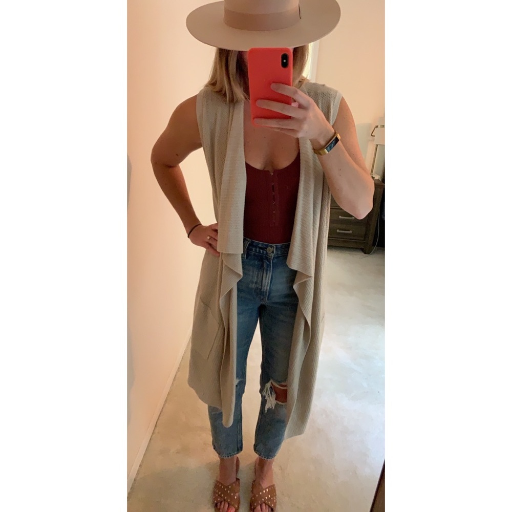 Tank top cardigan